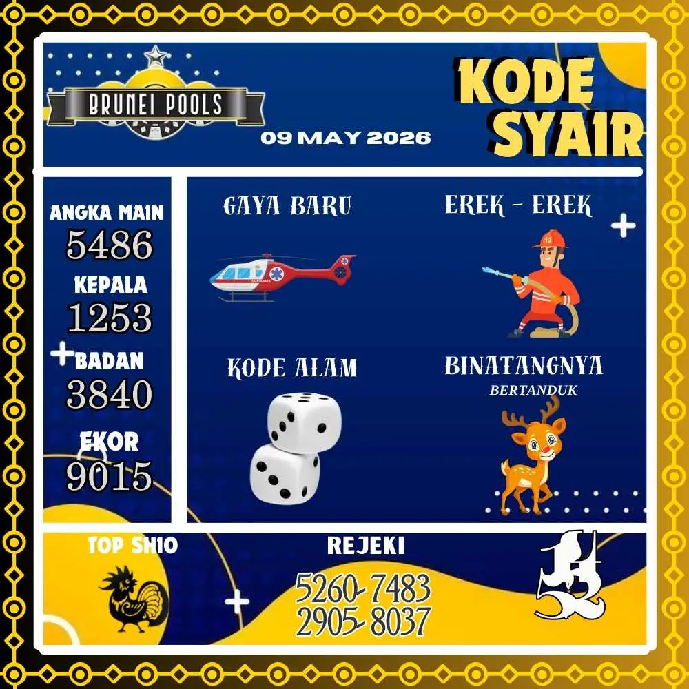 Kode Syair Brunei Pools Mei 2026
