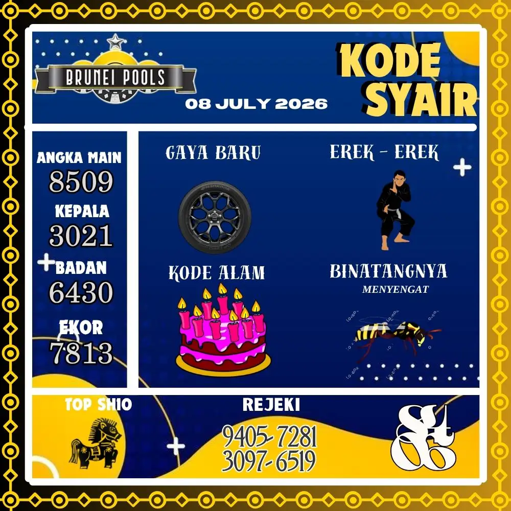 Kode Syair Brunei Pools Juli 2026
