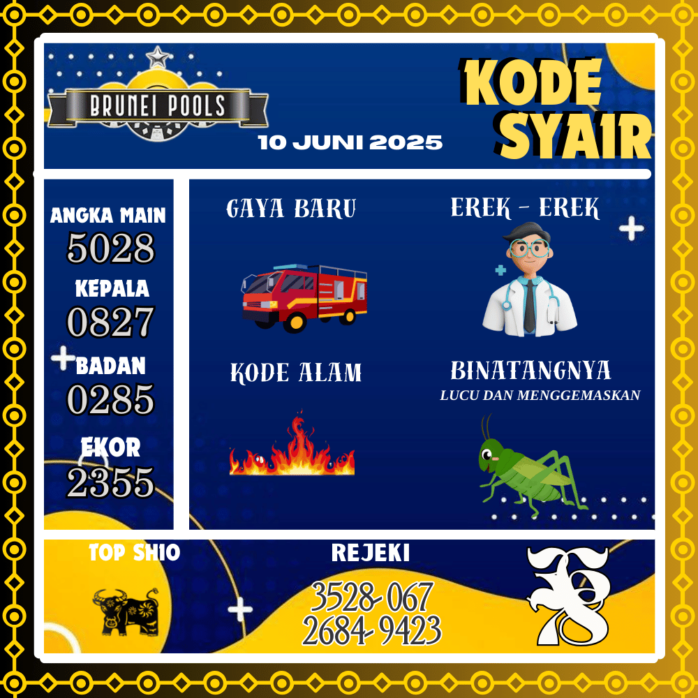 Kode Syair Brunei Pools - Juni Pools
