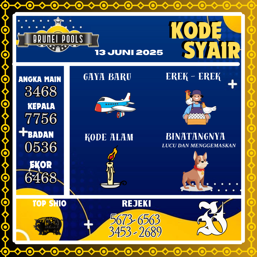 Kode Syair Brunei Pools - Juni Pools
