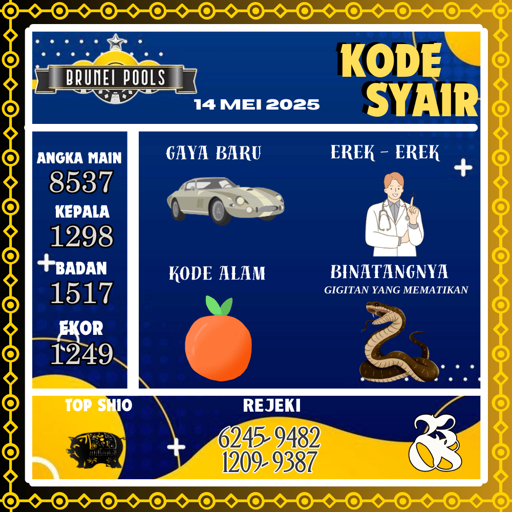 Kode Syair Brunei Pools - Mei Pools
