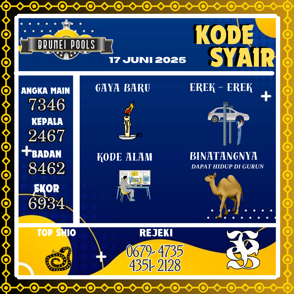 Kode Syair Brunei Pools - Juni Pools
