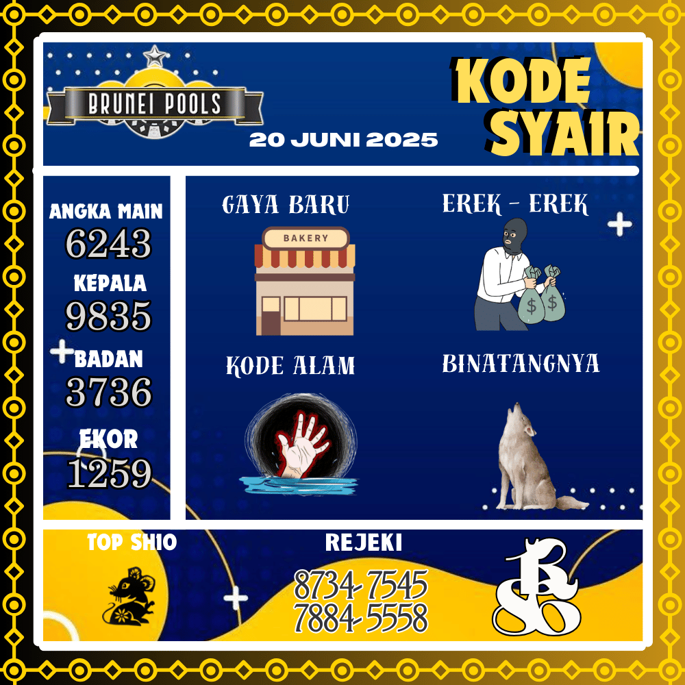 Kode Syair Brunei Pools - Juni Pools
