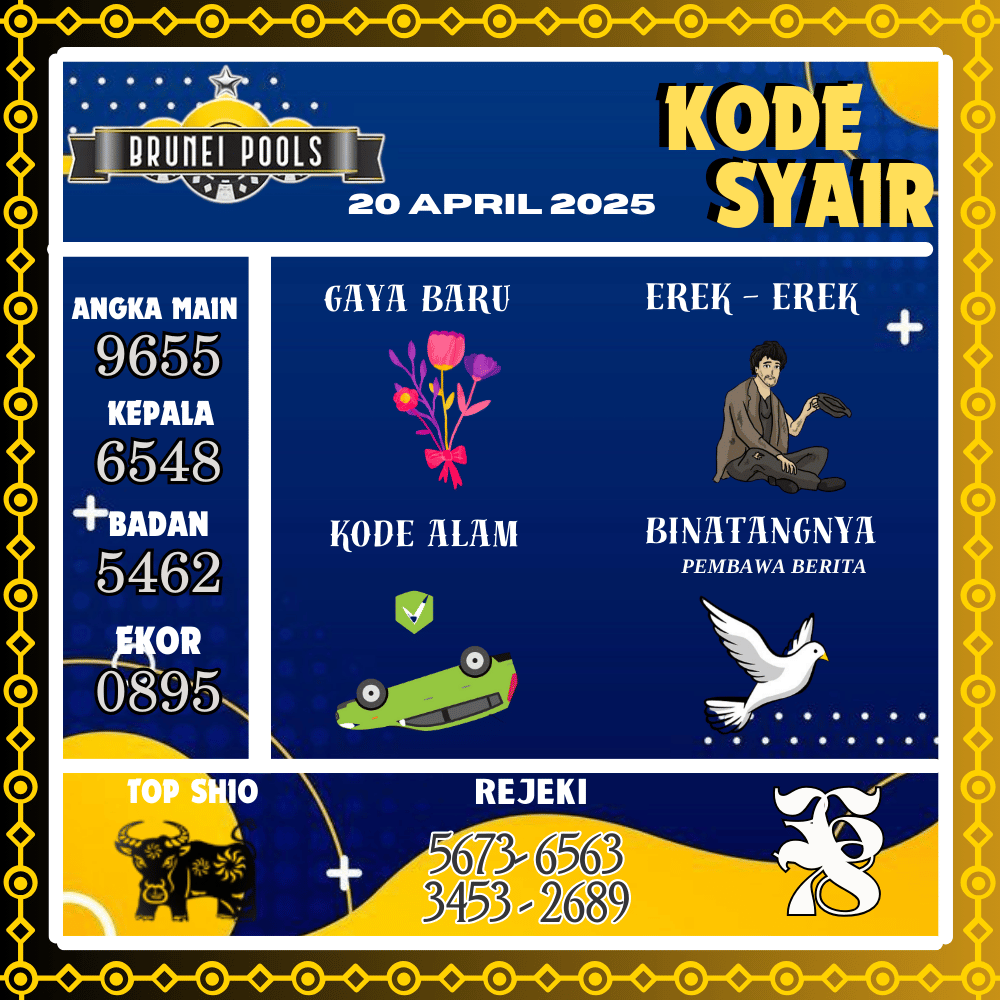 Kode Syair Sentul Brunei - April Pools
