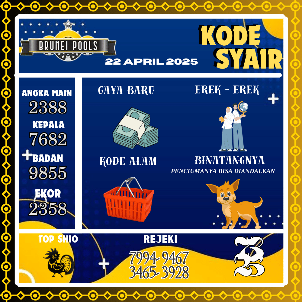 Kode Syair Sentul Brunei - April Pools
