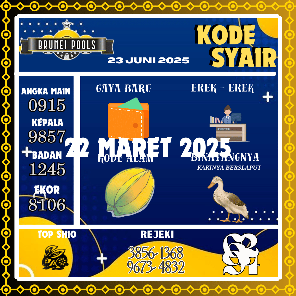 Kode Syair Brunei Pools - Juni Pools
