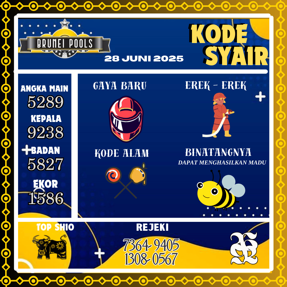 Kode Syair Brunei Pools - Juni Pools
