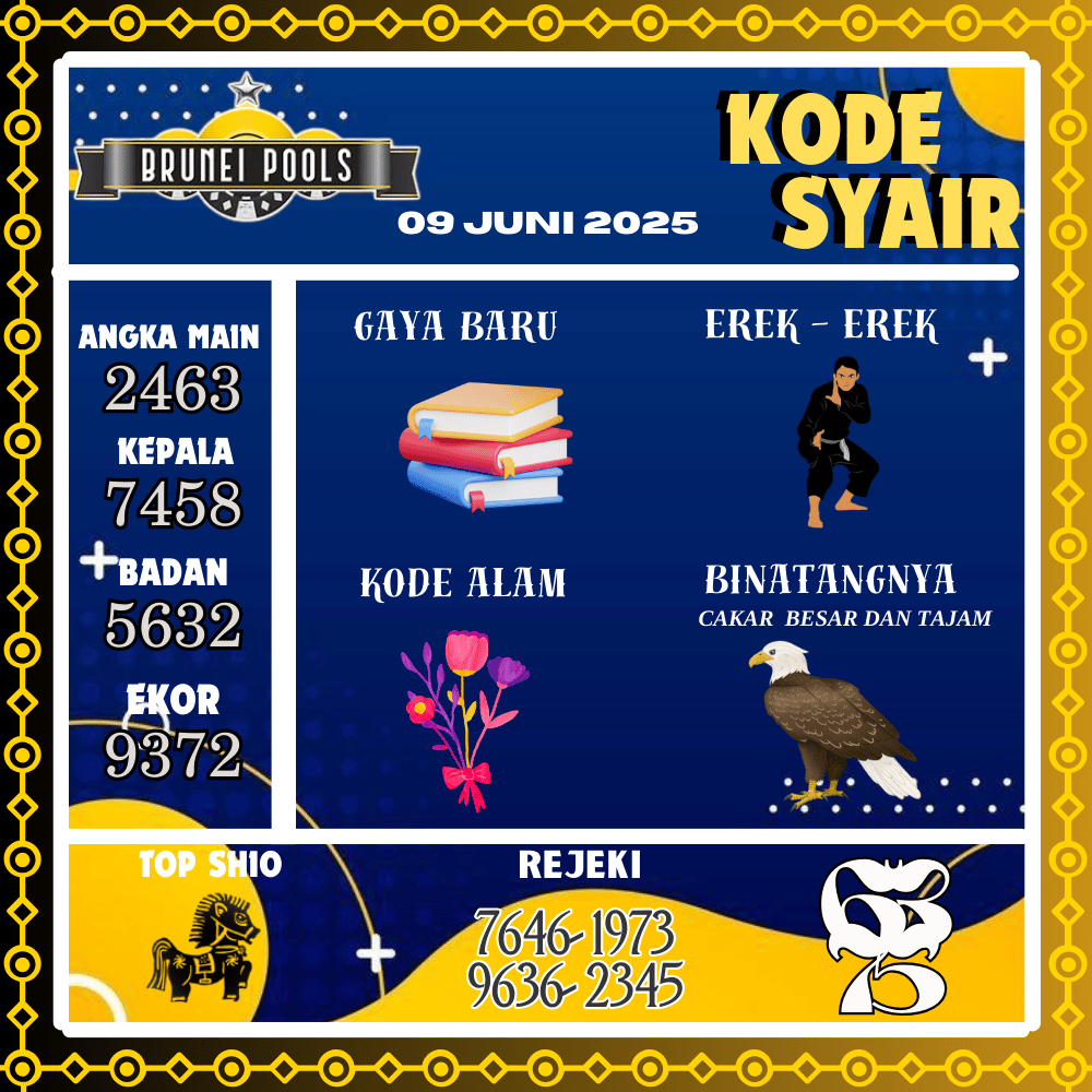 Kode Syair Brunei Pools - Juni Pools
