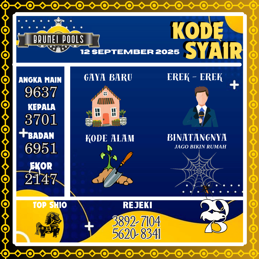 Kode Syair Brunei Pools - September Pools