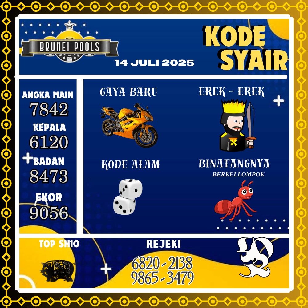 Kode Syair Brunei Pools - Juli Pools