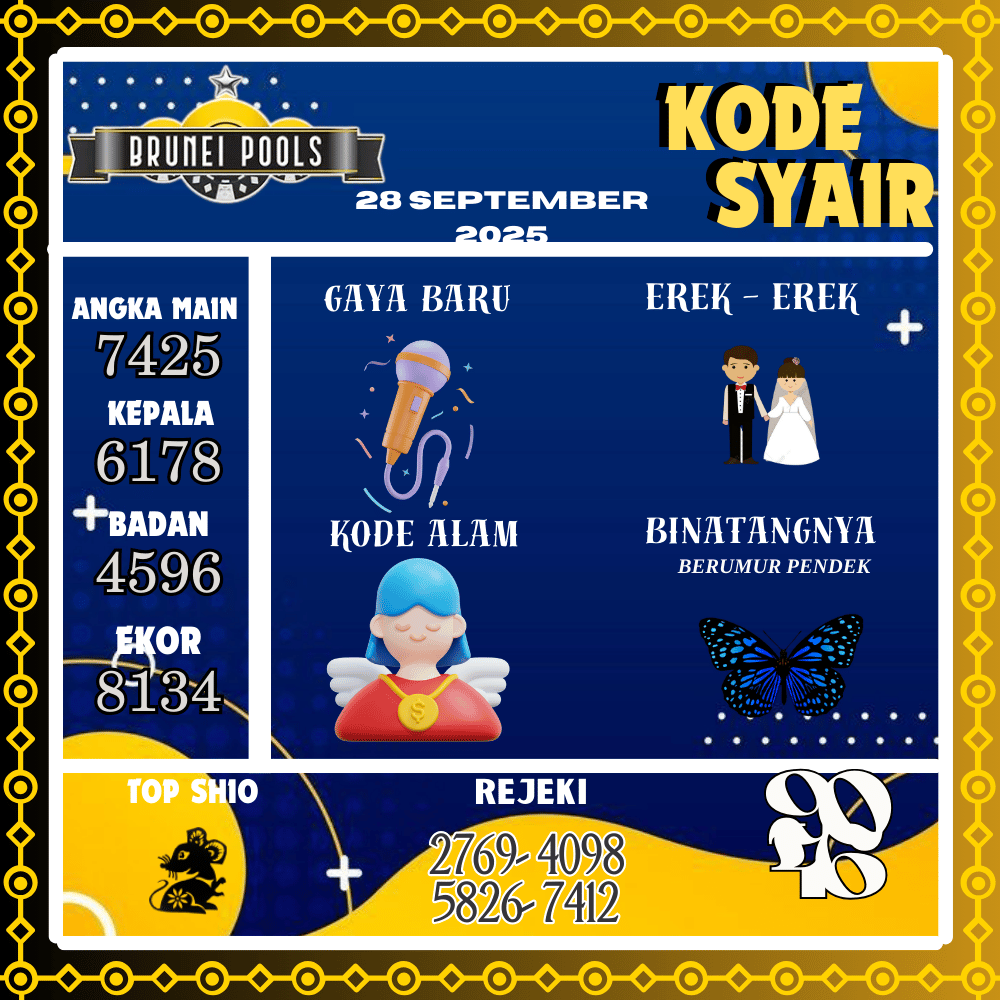 Kode Syair Brunei Pools - September Pools