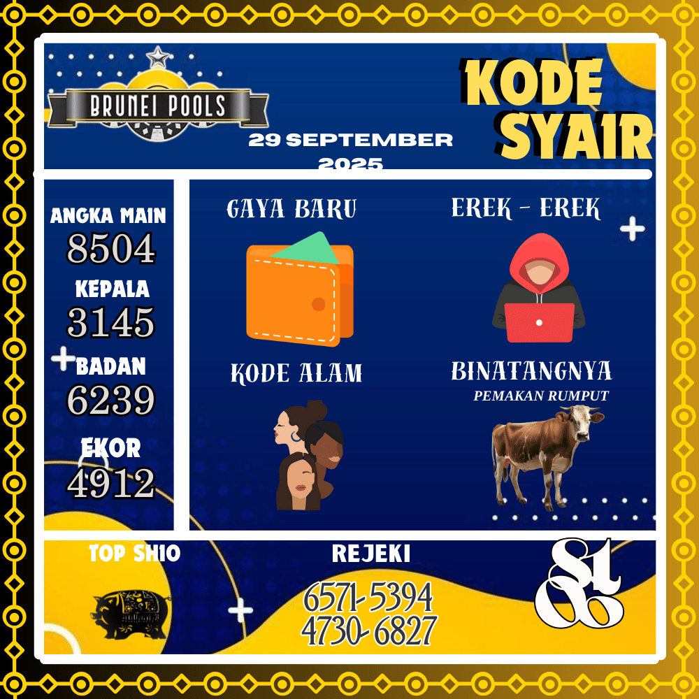Kode Syair Brunei Pools - September Pools