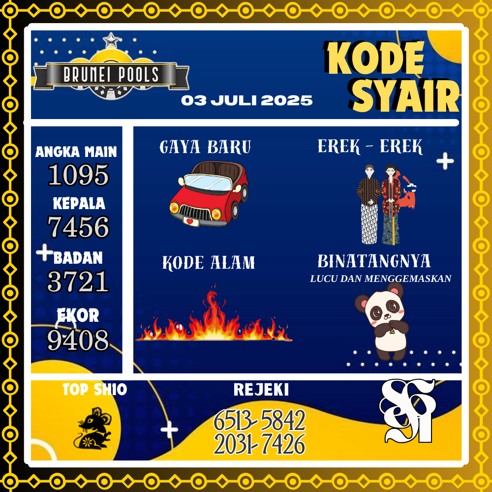 Kode Syair Brunei Pools - Juli Pools