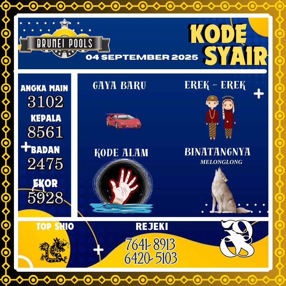 Kode Syair Brunei Pools - September Pools